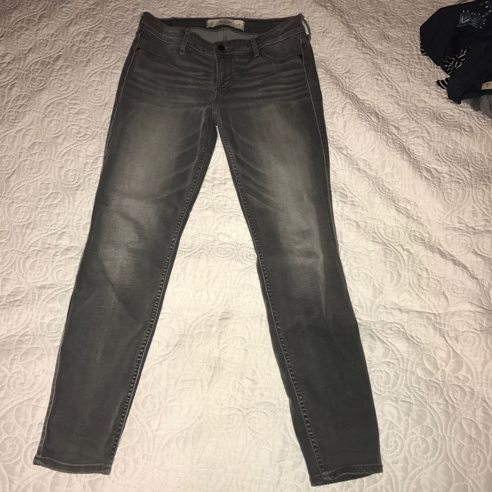 Abercrombie Gray Skinny Jeans
